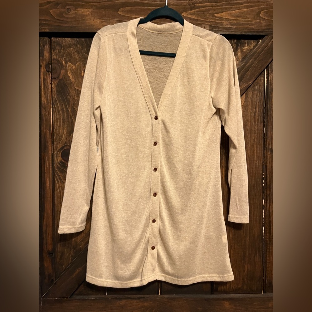 Cream Lightweight Cardigan